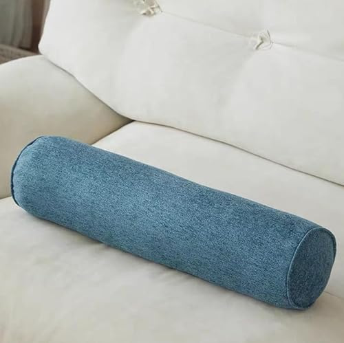 UWOBTN Nackenkissen Multifunktional Wurfkissen Abnehmbar Zylindrisches Nackenrolle Weichem Bequemes Rollenkissen Kissenrolle für Kopf, Nacken, Rückenstütze Reisekissen(Color 3,10x60cm/4x23in)