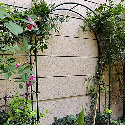 Arco per rose da giardino in metallo, per piante rampicanti, resistente alle intemperie, pergola da giardino, gazebo in ferro battuto, arco ritorto per prato nuziale.