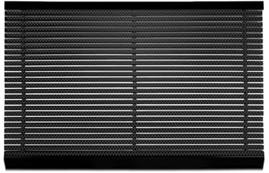 KARAT Fussabtreter Aussenbereich für innen & außen - rostfrei & wetterfest - Haustür Fußabtreter - Türmatte Eingangsmatte - Power Brush (50 x 80 cm, PVC-Rahmen - Schwarz)