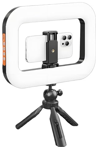 Luce Circolare per Telefono - Luce Circolare Led Portatile Manuale | Regolabili per Video Fotografia Creazione Blogging Vlogging Registrazione In Studio