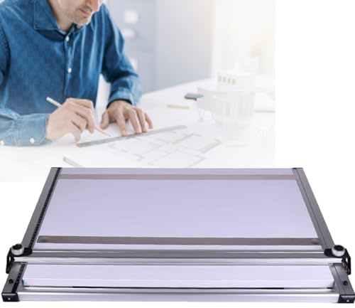 XCSCUK Architektur-Zeichentisch, Tisch-Zeichentisch, mit Lineal und Parallelbar, Zeichenwerkzeuge, für Studenten und Fachleute (60 * 45cm)