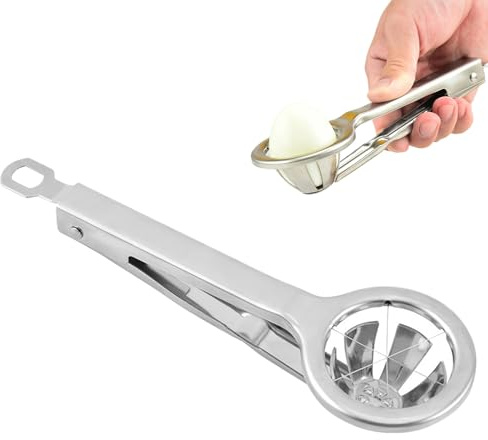 Cortador de huevos de acero inoxidable | Reduce el clima de los huevos de la mano | Cortador de huevos de mano para de frutas y