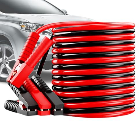Renchey Cables de Arranque para Automóvil - Cables de Puente para Arranque - Asistencia en Carretera con Pinzas de para Camiones y Coches 12V 24V Baterías Debilitadas
