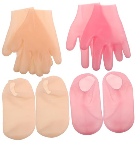 Cabilock Silikonsocken für Füße mit Tiefenwirksamer Peelingfunktion und Elastischem Material zur Entspannung für Fußmassagezentren und Schönheitssalons