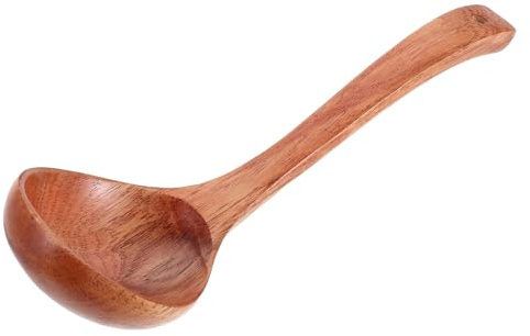 SHINEOFI Cuchara Sopera De Madera Maciza Para Cocinar Sopa Ramen y Fideos Mezclar y Remover La Cocina Doméstica Como Utensilio De Cocina De Madera