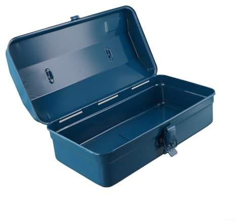 CashMuch Boîte à outils en métal pour la maison et le bricolage – Construction en acier durable avec fond épais, fermeture sécurisée, 42 x 16 x 12 cm