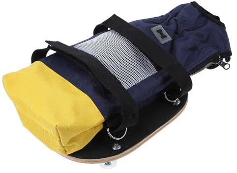 FONDOTIN Carrello con Ruote per Cani Disabili a Zampe Posteriori Taglia S in Poliestere e Legno, Facile da Usare per Assistenza alla Mobilità Indoor e Outdoor