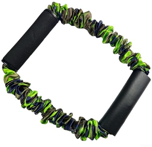 Entraîneur de force TPE avec poignée en mousse TPE 13,6 kg | Matériau TPE, tension de 9 kg, manchon camouflage, poignée en mousse antidérapante, entraînement lats grip