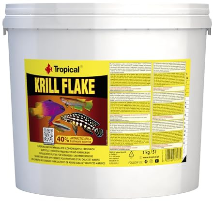 Tropical Krill Flake - Farbverstärkendes Flockenfutter mit Krill, 1er Pack (1 x 5 l)