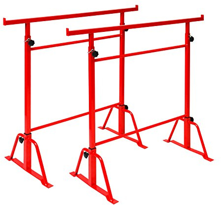 DEMA Gerüstbock Unterstellbock 2er Set, höhenverstellbar 105-170 cm, belastbar bis 200 kg, robustes Stahlrohr, sicher & stabil, ideal für Bau, Werkstatt, Renovierung, Heimwerker