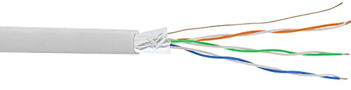 InLine 69976C Telefon-Kabel 6-adrig, 3x2x0,6mm, zum Verlegen, 25m Ring