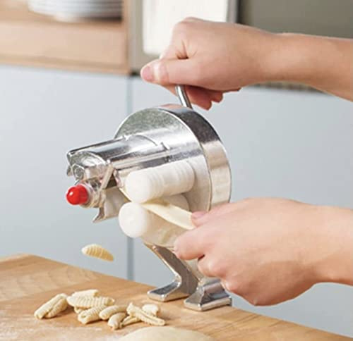 Maschine für die manuelle Herstellung von „Gnocchetti“Aus Stahl verchromt und Kunststoff zertifiziert lebensmittelecht.Schnell zu Montieren und Demontieren, ist praktisch auch für die ReinigungSie Brauchen keine Chemikalien oder die Spülmaschine.in wenigen Minuten haben Sie „Gnocchetti“ hergestellt