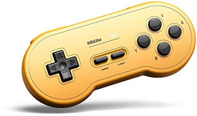 Gam3Gear 8bitdo SN30 GP Amarillo Edition Controller Bluetooth inalámbrico Gamepad para Nintendo Switch, Windows, Android, macOS, Steam con Llavero Gratis