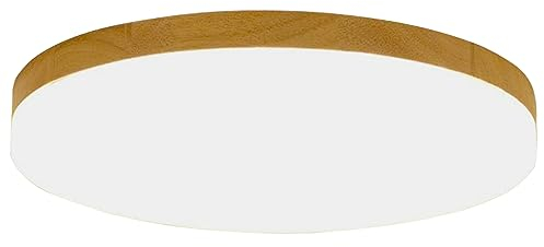 Wandun Runde Deckenlampe Ultra-dünne 5cm LED Deckenleuchte Modern Deckenstrahler Aus Holz Schlafzimmer Kinderzimmer Restaurant Wohnzimmer Hauptdekoration Decke Licht