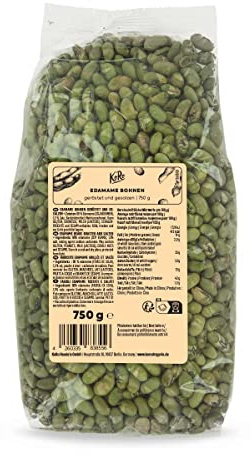 KoRo - Edamame Bohnen geröstet & gesalzen 750 g - Knuspriger Snack - ohne Öl geröstet - Hoher Protein- und Ballaststoffgehalt - Vegan