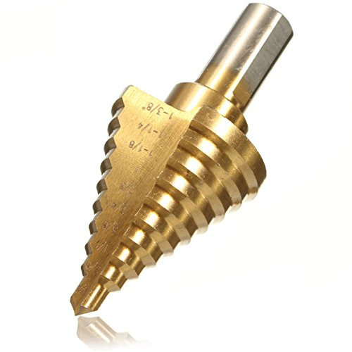 TuToy 1/4 Zoll Bis 1-3/8 Zoll Titanbeschichteter Stufenbohrer