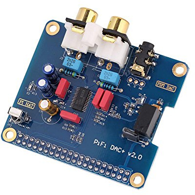 Tarjeta de Sonido HiFi Digi DAC + PCM5122 con Interfaz I2S, RCA y Puertos de Auriculares de 3.5 mm, para Raspberry Pi 2 Modelo B, B +, A +, 3B (64 bits)