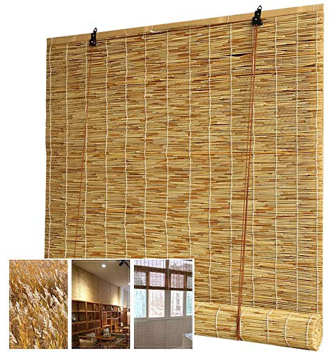 MANG Tenda A Rullo in bambù Naturale, Tapparella A Carrucola, Tende di bambù Regolabili, Divisorio per La Privacy del Giardino, Tende per Tende da Sole per Esterno