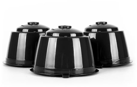 COOK CONCEPT Lot de 3 Capsules Réutilisables Compatibles Dolce Gusto | Lot de 3, réutilisables, polypropylène, compatibles Dolce Gusto, café moulu et thé en vrac, cuillère et pinceau inclus