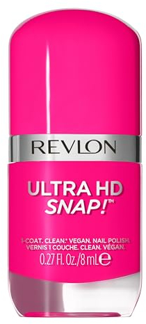 Revlon Ultra HD Snap, Vernis à ongles, 100% vegan, 78% d'ingrédients d'origine naturelle, Formule intense, Brillante et Fortifiante, N°028 Rule the World - 8 ml