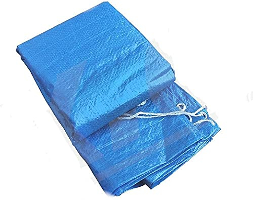 8ft Round Pool Cover Protector for Above Ground Pool PE Swimming Pool Cover Blanket Pool Round Cover Cloth Durable Dust-Proof Tarpaulin Rainproof Pool Cover