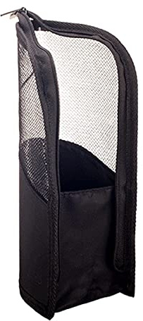 Linsiter Makeup Brush Travel Case Stand Up, High Capacity Makeup Organizer Portable Travel Makeup Brush Holder(Black)
