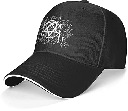 963 Unisex snapback keps Heartagram honom skylt lastbilskeps andningsbar sporthatt böjd kant ledig hatt för vandring sport utomhus, Basebollkeps 424, M