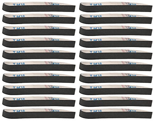 Nastro Abrasivo, 20 Rotoli di Carta Vetrata Abrasiva, Grana Assortita Carta Levigatrice a Nastro Mentale Per Smerigliatura Lucidatura Sbavatura Lavorazione del Legno(60#)