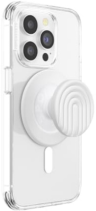 PopSockets Phone Grip for MagSafe, Magnetic Holder, Phone Stand, Boho - Coconute Creme | Removable, For Kindle / Android / iPhone, With Magnet, White, Western, Boho, Aesthetic