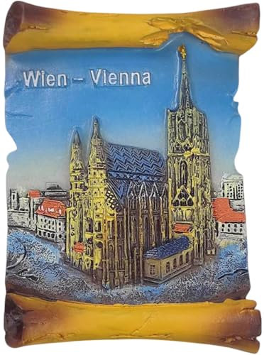 3D Wien Österreich Kühlschrankmagnet Reise Souvenir Kühlschrank Dekoration Magnet handbemalt Handwerk