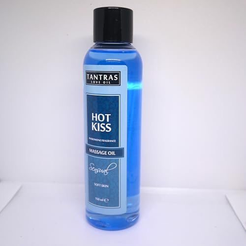 Tantras Love Entspannendes Massageöl mit Pheromonen sinnliches Vergnügen Früchte weiche Haut – essbares Körpermassageöl – beruhigend Aromatherapie für die Verabredung am Abend 150 ml (Hot Kiss)