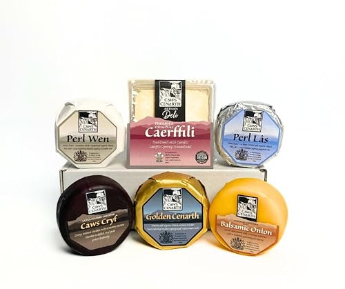 Caws Cenarth Cheese Lovers Hamper | 6 artisan cheeses | 1200g cheese | soft cheeses, Cheddars and Caerffili | Gift box