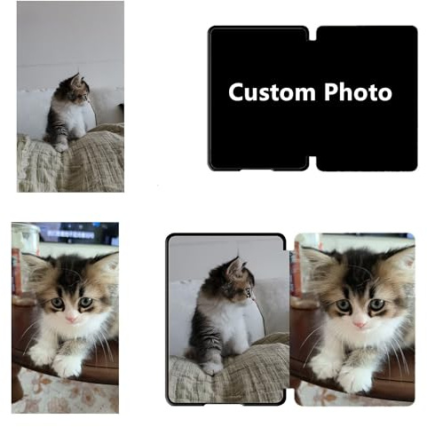 Personalisierte Fotohülle für 6,8'' Kindle Paperwhite (11. Generation, 2021) und Kindle Paperwhite Signature Edition 11., Personalisierte Hülle mit Automatischer Sleep/Wake Funktion