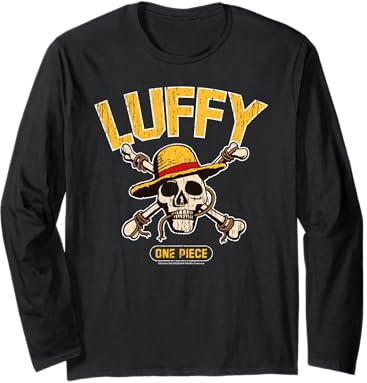 Chapeau de paille Pirates Singe D Luffy Skull Crossbones Anime Manche Longue