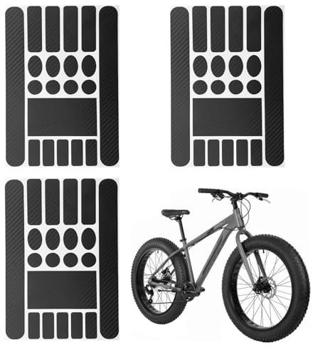 3Stk Rahmenschutzfolie Fahrrad,Schutzfolie Fahrradrahmen,Lackschutzfolie Aufkleber Rahmen Schutz für Mtb Schutzfolie,Fahrrad Folie,Rahmenschutz Bike,Fahrradaufkleber Sticker,Abriebschutz Schwarz Weiß