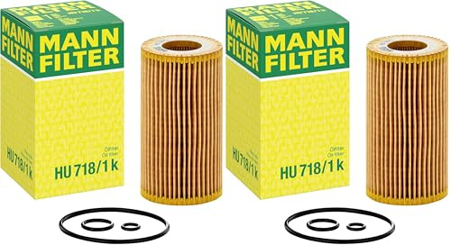 MANN-FILTER HU 718/1 K Ölfilter – Für PKW und Kleinbusse (Packung mit 2)