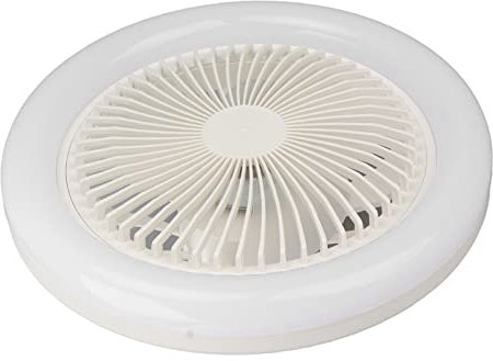 Tbest Lampadine, Ventilatore da Soffitto a LED da 9,8 Pollici Ventilatore da Soffitto Silenzioso a 3 Marce con Lampada E27 per la Stanza 86‑265hite