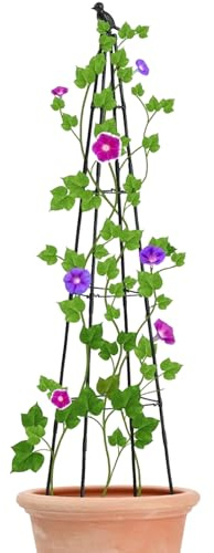 Rankgitter Für Kletterpflanzen Outdoor | Pflanzenstütze & Rankhilfe,Höhenverstellbares Metall-Spalier Für Blumen, Weinreben, Erbsen, Bohnen Und Gurken Im Garten