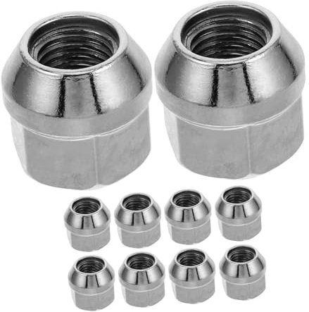 PRETYZOOM 10pièces Écrous De Roue Acorn Chrome Résistants à Eau pour Roues De Voiture Camion Et Remorque Durables Et Adaptés Aux Moyeux Boulons Flange