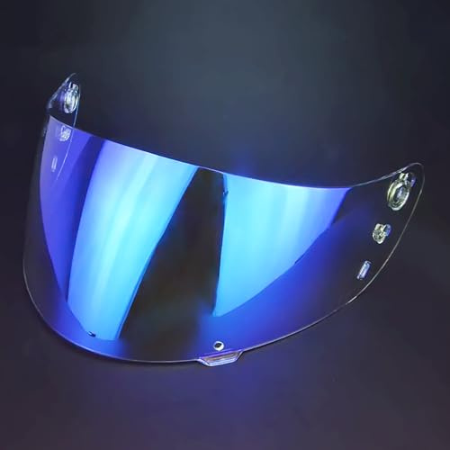 UYTKTN Moto Visière de Casque pour Icon airflite IC-04, Verres de Casque de Moto Visière Teintée pour Casque de Moto Accessoires de Remplacement Pare-Brise,B Aurora Blue