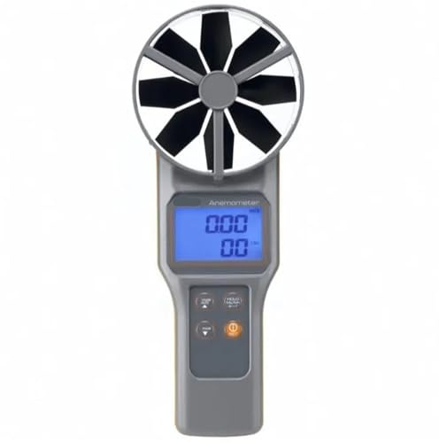 10cm Vane Temperature And RH Anemometer Handheld Anemometer for Outdoors Garden(AZ8917+Wind hood)