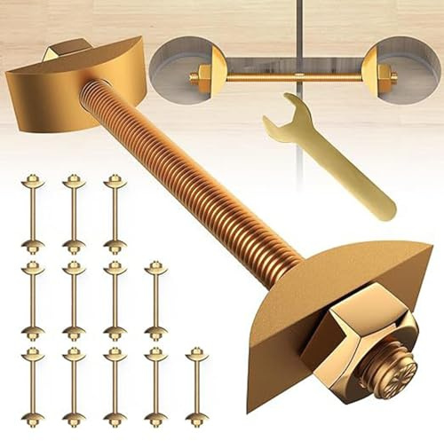 Counter Connector Bolts - 12 Counter Joint Connectors | M8x100mm Butcher Block Joint Connector | Tabletop Connecting Bolts | Hardware Nut Bolt Assortment Metal Connecting Fittings for Butcher Block