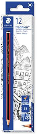 STAEDTLER 110 Tradition Bleistift Zedernholz 3B 12 Stück