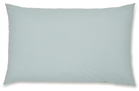 Catherine Lansfield Easy Iron Percale Standard Pillowcase Pair Duck Egg Blue