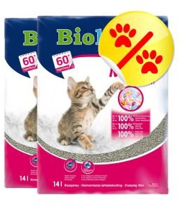 2 x Biokats Micro Fresh 14 l Katzenstreu mit Sommerduft mit feiner Körnung