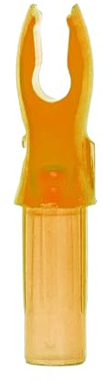 Bohning A Nock, for .204 Shafts (Small, X-Nocks, 5mm) 12 Pack, Tangerine