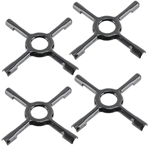 SPARES2GO Universal Gas Hob Ceramic Pan Support Moka Trivet Stand (Small, 130mm, Pack of 4)