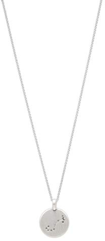 PILGRIM Jewelry Halskette mit Sternzeichen und Kristall (Versilbert)
