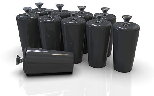 markiso® Rolladenstopper Anthrazit geschlossen [10 Stück] Wespenschutz, Rollladen Anschlagstopper 40 mm inkl. Schraube & Dichtung - Rollostopper für Rollo & Jalousie - Ersatzteil & Zubehör Rolladen