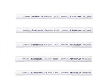 Staedtler Mars Radiergummi-Nachfüllpack, Kunststoff, Weiß, 5 Stück